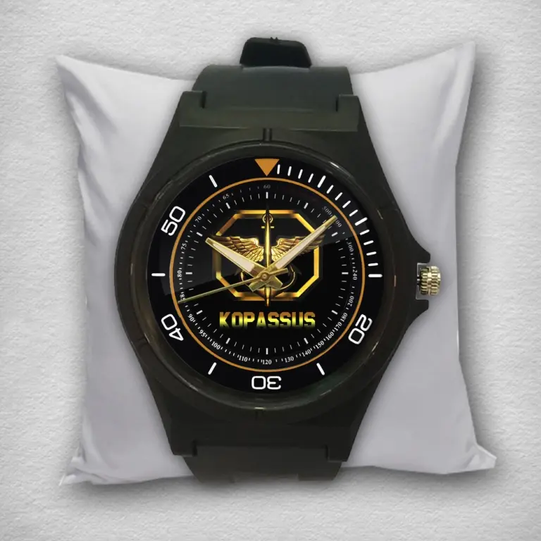 Jam Tangan Custom Logo KOPASSUS Terbaru Rubber Keren