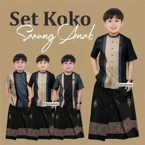 Sarung Celana Koko Anak - Sarung Anak Terbaru Kekinian - Sarwon Pintu Aceh