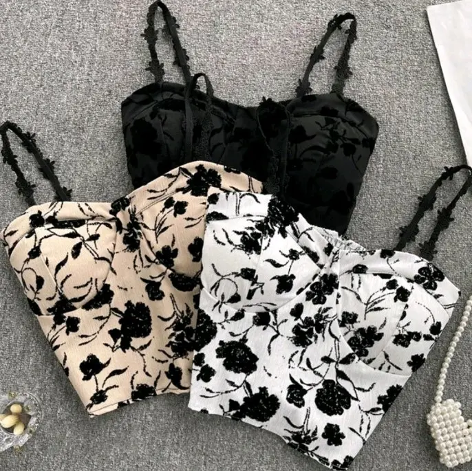 tank top wanita/tank top bra fhasion import motif bunga 0