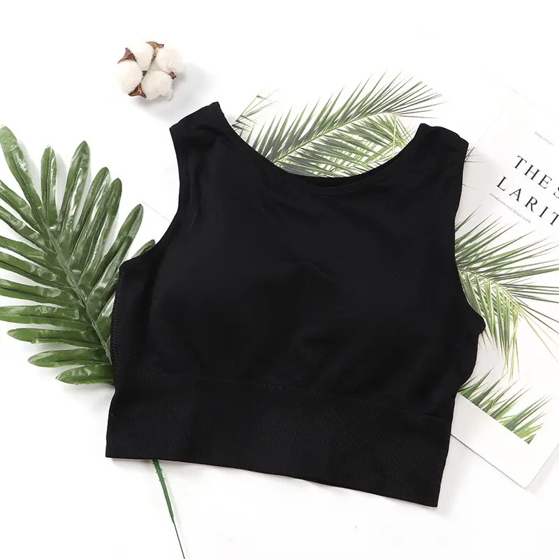BH Bra Sport Tanktop Olahraga Pakaian Wanita Model Crop Fashion Korean Style Motif Polos - BR458 7