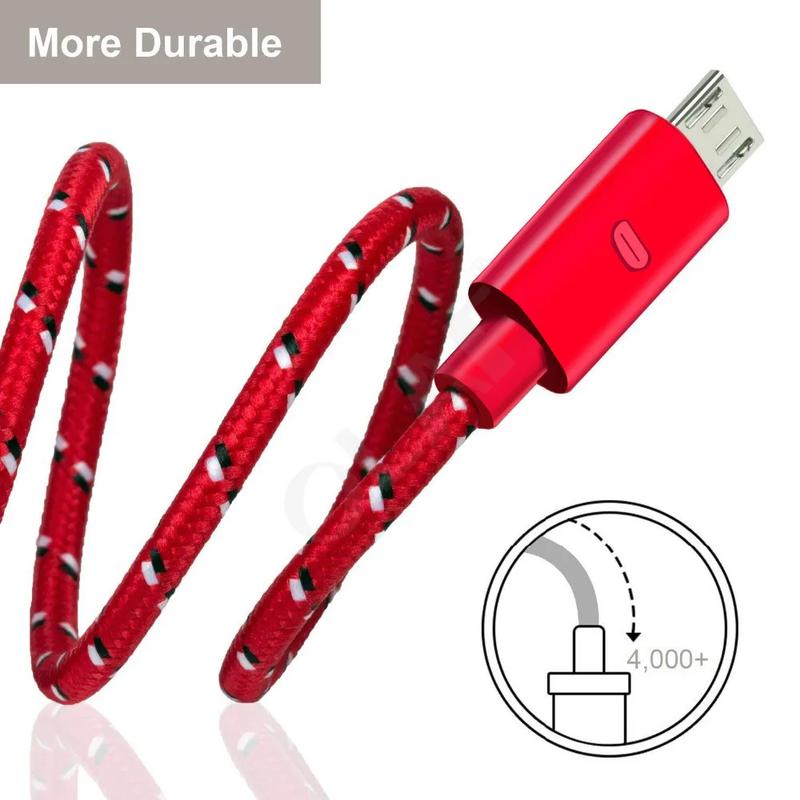 Cáp dữ liệu di động, USB sang Micro, sạc nhanh, chiều dài 1m / 2m / 3m, thích hợp cho Samsung, Huawei, Xiaomi, Redmi, Oppo, Vivo, máy tính bảng Android POCO Phụ Kiện Phone 0