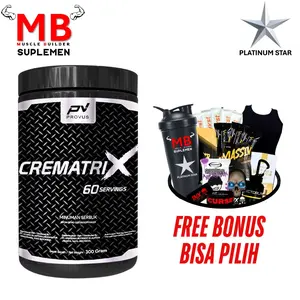 Provus Crematrix Monohydrate 300 grams Cre Creatine Matrix 300grams 300gram Premium Whey Gold Isolate Mega Mass Limit Break 360 420 600 1000 gram Genetica Creaflex Fitlife ON Optimum Nutrition MuscleFirst Crevolene Evolene Cretolytes Kevin Levrone Gold