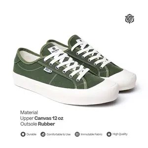 Brick Mansions - Urban Street Olive Green Sepatu Sneakers Casual Pria Wanita