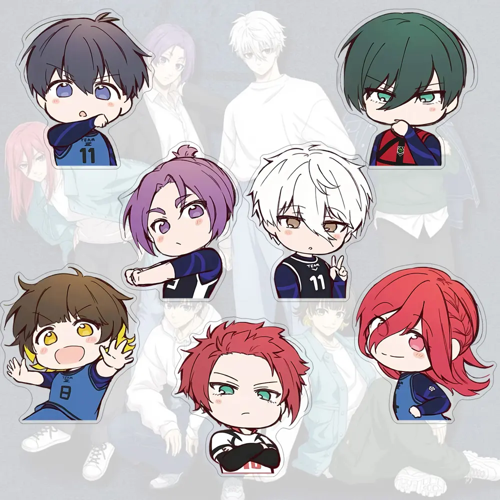 Acrylic Brooch Blue Lock Anime Cartoon Cute Student Bag Ornaments Pin