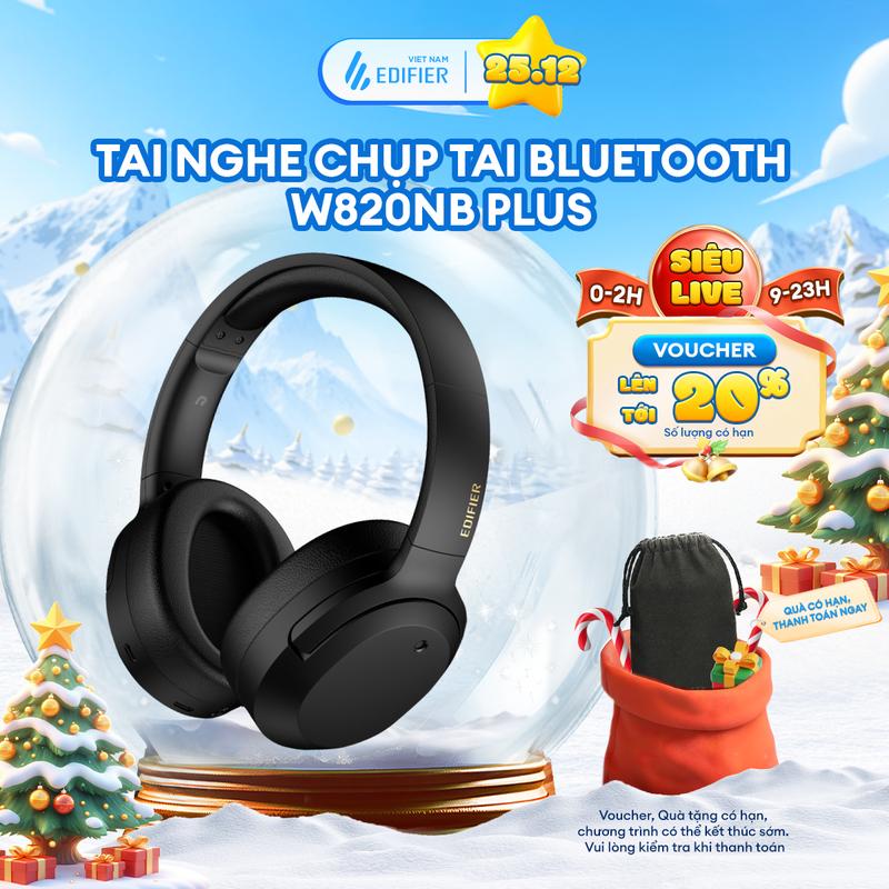  Tai Nghe Bluetooth Chụp Tai EDIFIER W820NB   W820NB PLUS | Chống Ồn Chủ Động | Sử Dụng Đến 49H | Bảo Hành 15 Tháng 