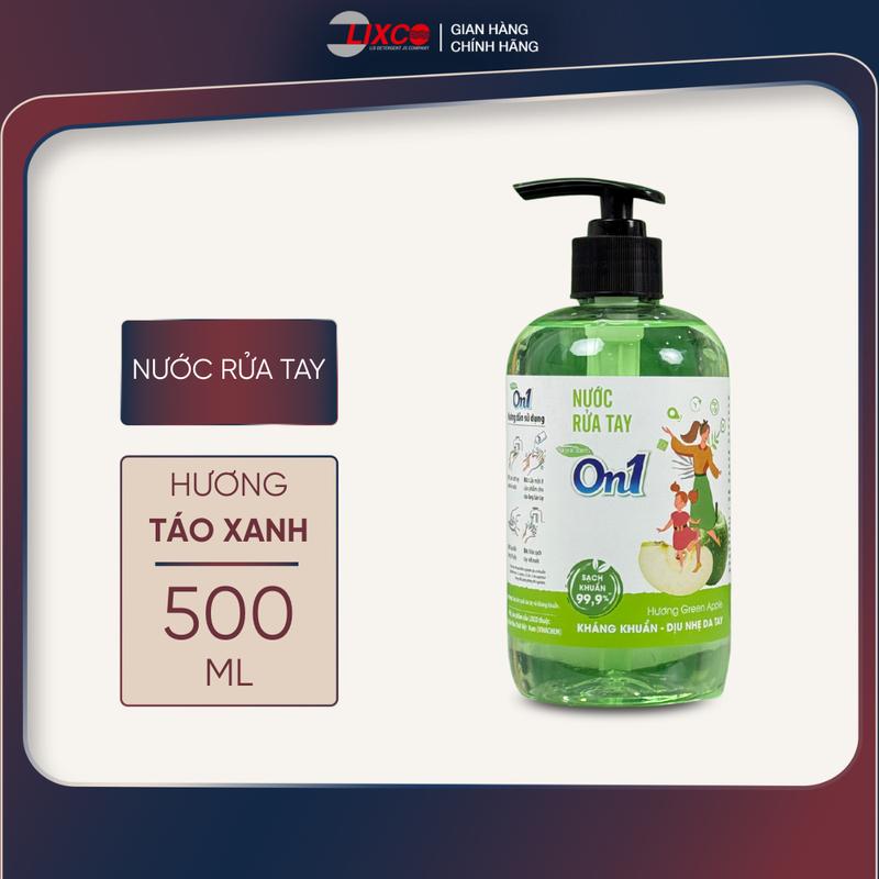 Nước rửa tay sạch khuẩn 500ml hương Green Apple 00328