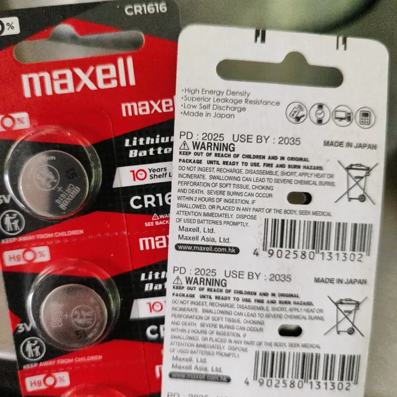 baterai remote mobil cr1616 3volt origial japan 2