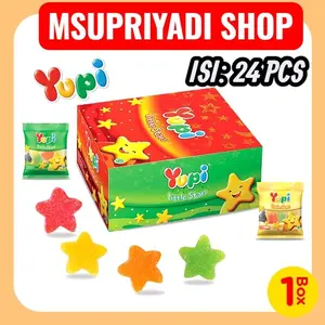 Yupi Little Star - 1 Box isi 24 pcs Gum Snack