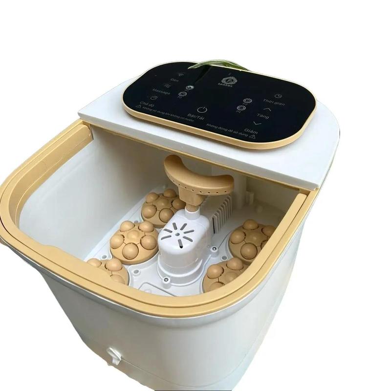  Bồn Ngâm Chân Massger Tựa Động Mẫu Mới 2025 Tặng 1 Túi Thảo Dược Và 1 Chai Tinh Dầu Massage Thoải Mái Cho Ngâm Chân Và Massage 