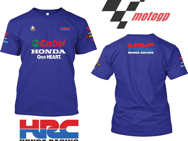 Kaos MotoGP Livery 2025 Team HONDA HRC // Cotton combed 24s 2