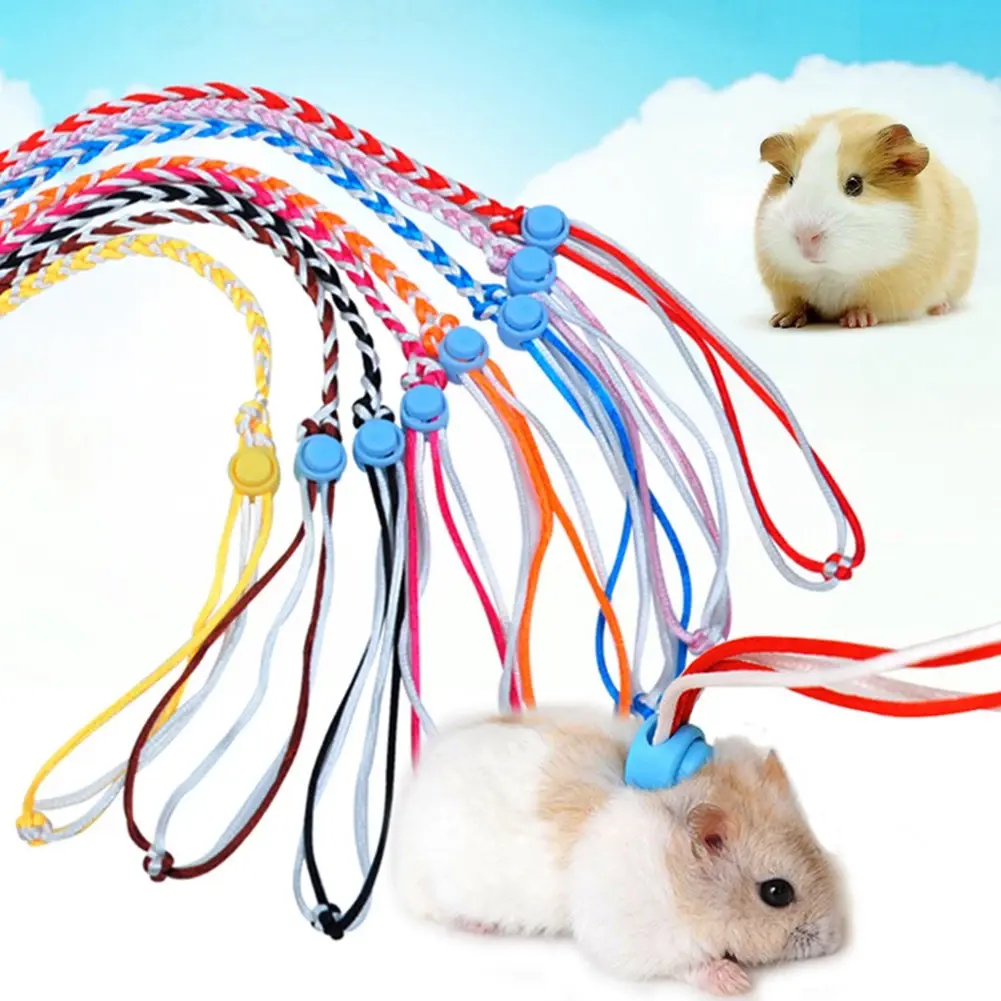 Dây dắt hamster đi dạo nhiều màu dài 1.4m điều chỉnh được dây