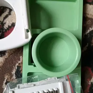 STAINLESS VEGETABLECUTTER PARUTAN SAYUR DAN BUAH 5 IN 1  STEEL MULTIFUNGSI / EGETABLE CUTTER STAINLESS 5in1 / Parutan Stainless Steel Vegetable Cutter Pemotong Manual Sayuran Dan Buah