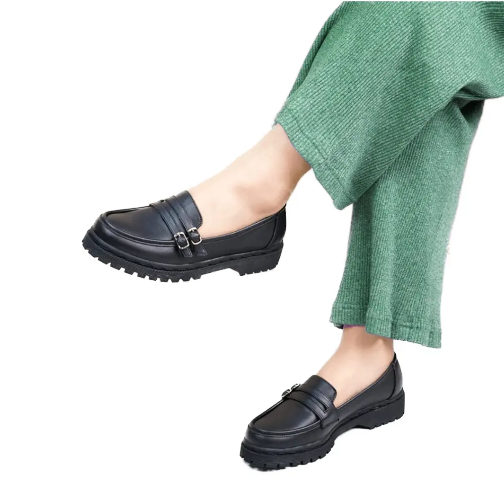 GAIA Mawar Wedges White Sepatu Wanita Docmart Hitam wedges Perwat Kerja Kantoran