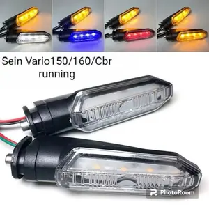 Lampu sen vario cb cbr vixion ninja adv lampu sein variasi led running 2 warna universal