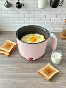 Panci listrik untuk pekerja, alat tambahan makan yang hebat, memanaskan nasi dan memasak mi sangat mudah, portabel dan tidak memakan tempat