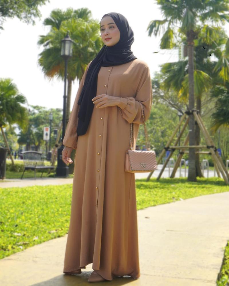 Product Introduction of Bella Dress Pesta Wanita Kondangan Terbaru 2024 Gamis Simpel Kekinian Bahan Airflow 2