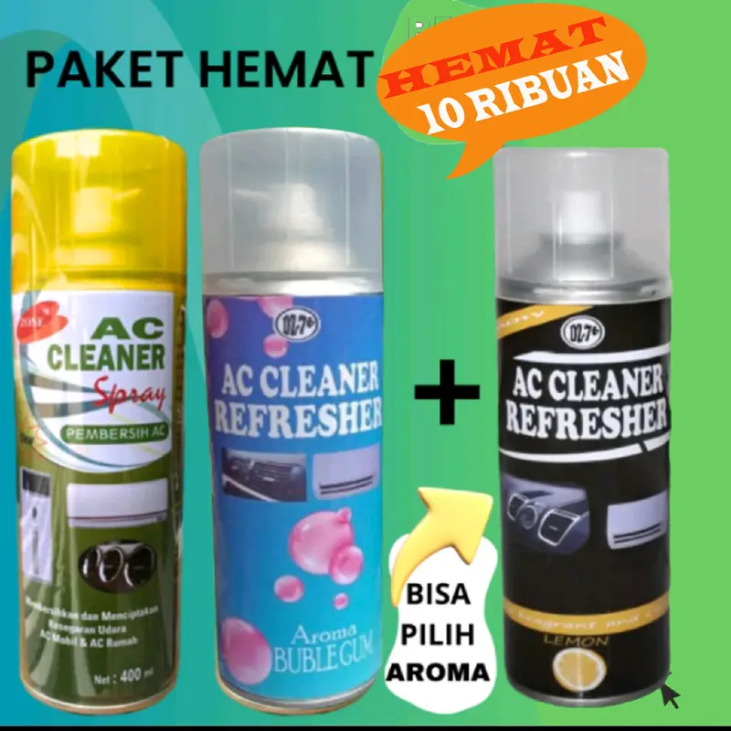 PAKET 2 AROMA PLUS 1 AC CLEANER EKSTRA HEMAT Car 3