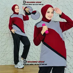 SETELAN BAJU OLAHRAGA TUNIK MUSLIM TERBARU / STELAN OLAHRAGA SENAM WANITA MUSLIMAH