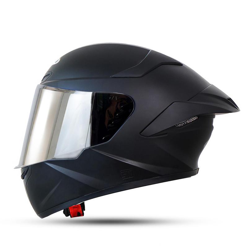 Product Introduction of Helm Full Face Mla Crypton Solid Black Visor Silver/Helm Full Face Terbaru Mla SNI Bisa COD 3