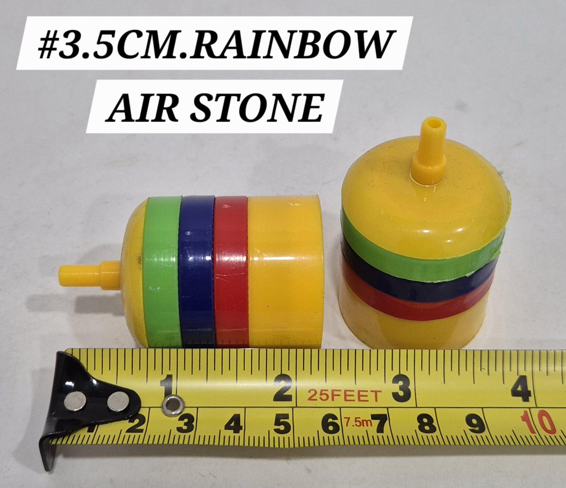 Rainbow Air Stone 3.5cm Fish Aquarium Ikan Batu Udara Akuarium Bubble Bubbly