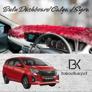 Alas Bulu Dashboard Mobil Custom Calya / Sigra Presisi - Car Accessories dasbor