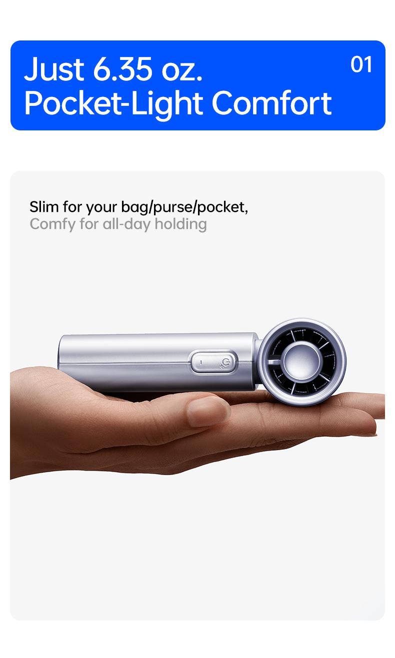 【NEW】Handheld Fan 9S LED Display Mini Portable Jet Fan Rechargeable USB Fans With 5 Gears Strong Wind Suitable For Summer Outdoor Camping 【NEW】Handheld Fan 9S LED Display Mini Portable Jet Fan Rechargeable USB Fans With 5 Gears Strong Wind Suitable For Summer Outdoor Camping