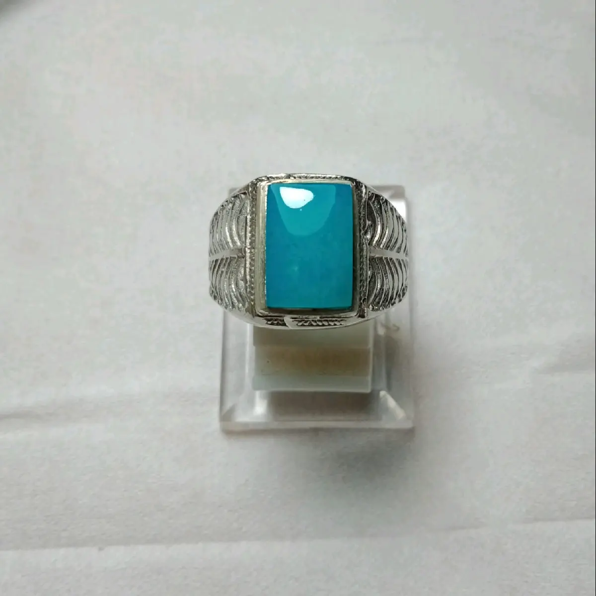 Bacan doko kotak natural Dimensi 10×8×4 Ring Alpaka size 8
