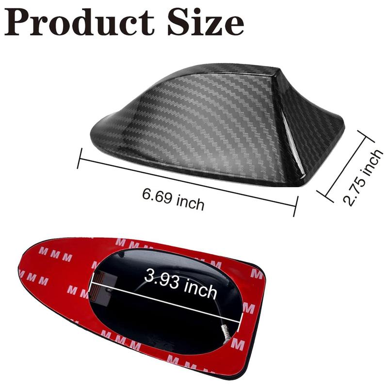 Product Introduction of Ăng-ten vây cá mập trên ô tô, với chức năng tiếp nhận tín hiệu, mô hình đuôi in hoa sợi carbon, A9Y2 25