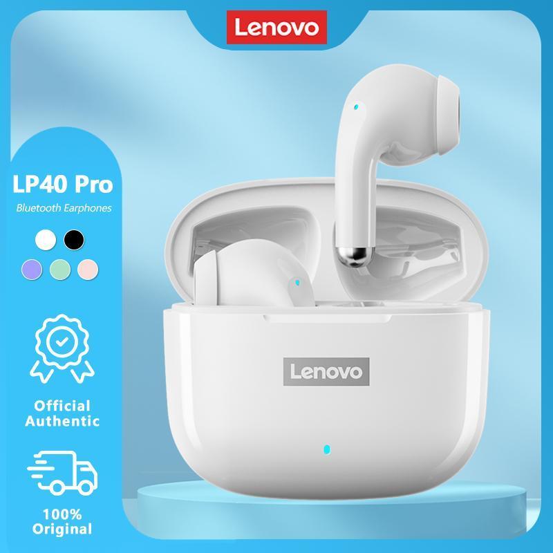 Tai nghe không dây Bluetooth 5.1 Lenovo LP40 Pro TWS với giảm tiếng ồn điều khiển cảm ứng dung lượng 250mAH hàng mới về năm 2022 Thanh Toán Khi Nhận Hàng - Vận Chuyển Từ Kho Địa Phương