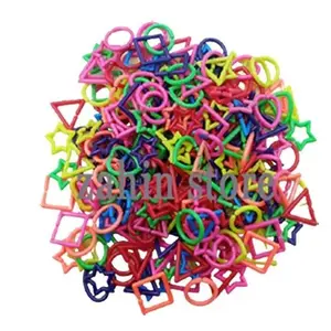 Meronce Rantai Bentuk Geometri Kemasan 100 gram Mainan Anak Edukatif Plastik Toys