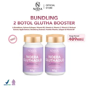 Noera Special Package 2 Box Noera Glutha Booster | Booster Whitening | Booster Pencerah | Serbuk Pencerah | Suplemen Kecantikan | Pencerah Kulit l Improved Formula