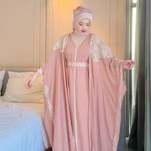 HALIMAH - Ainun Baju Abaya Kaftan Lebaran Terbaru 2026 Idul Fitri Simpel Elegan Bukber Outfit