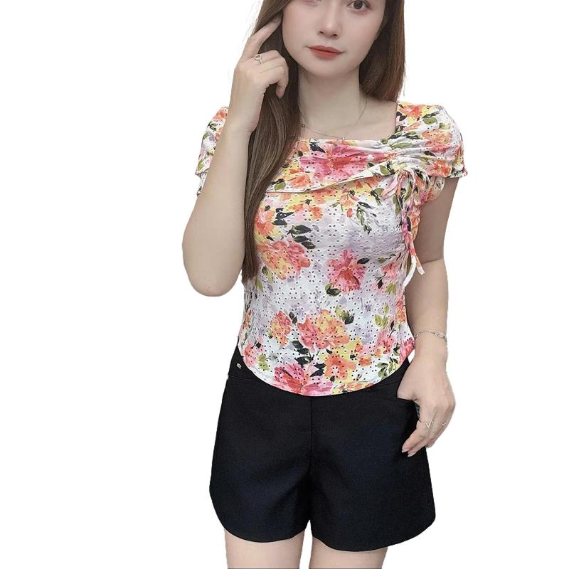 Áo thun nữ kiểu rút dây co giãn mềm nhẹ thoáng mát  A1173