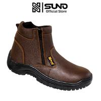 Gambar SUNO Leather Sepatu Kerja Safety Boots Resleting Ujung Besi item SUNO - 206C Reborn - HITAM, 36 dari SUNO LEATHER STORE Kab. Tangerang 1 Tokopedia