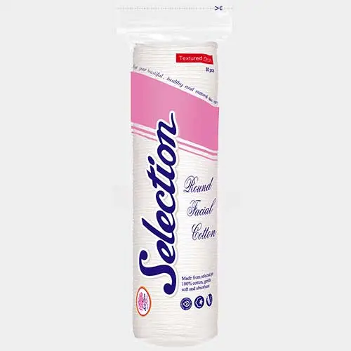 SELECTION Facial Cotton Kapas Pembersih Wajah | Kotak Bulat Round Square 1