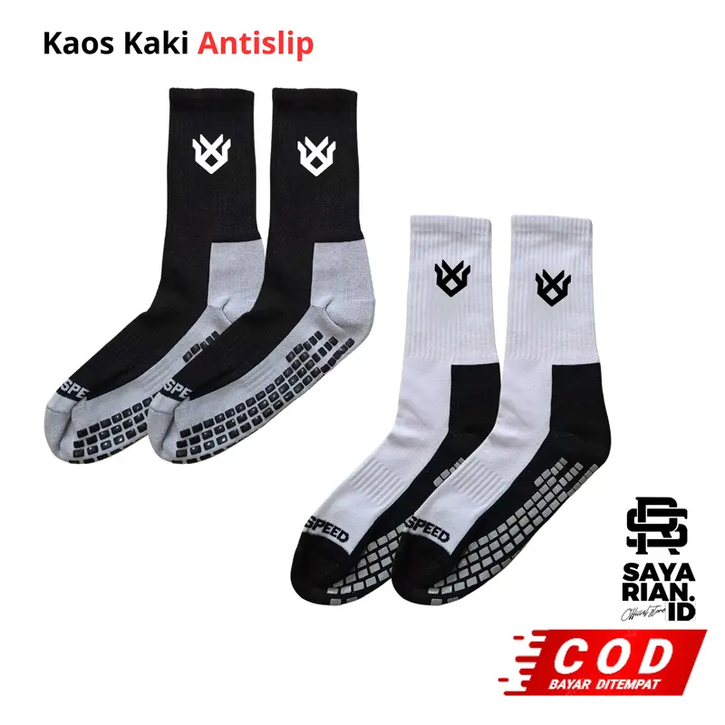 Paket Kaos Kaki Sambung dan Futsal Antislip Maxspeed Dewasa Premium Nilon 3 Ply Karet Cocok untuk Olahraga 2
