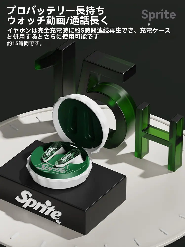 スプライト　T13　ワイヤレスイヤホン コカ・コーラ スプライト T13 ボトルキャップ Bluetoothイヤホン