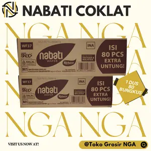 -[TK-SINGA X PAYDAY04]- NABATI WAFER KEJU COKLAT 1 DUS ISI 80 BUNGKUS