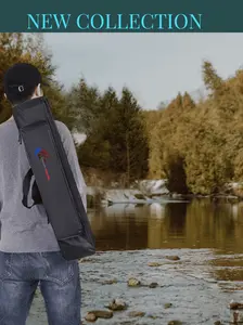 Tas Pancing Simpel Model Slempang Jinjing Dua Layer Ukuran 80cm Dan 70cm