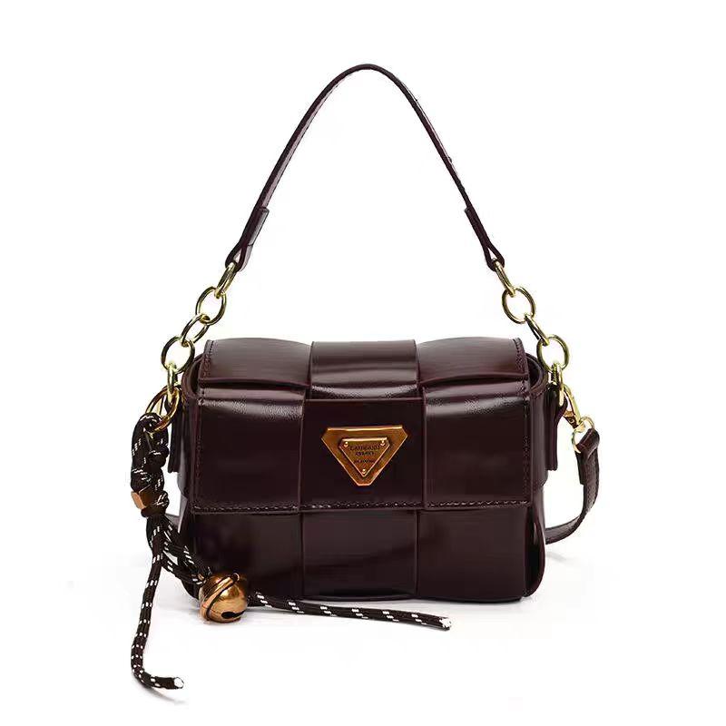 Túi Xách Độc Đáo Cho Nữ, Cao Cấp, Phong Cách Cổ Điển Mới, Thời Trang, Túi Đeo Chéo, Cầm Tay, Túi Vuông Nhỏ Dệt Bag