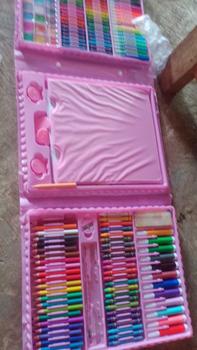Product Review of GROSIR Crayon Set 208 Pcs dan 150Pcs Pensil Krayon Warna Lengkap Art Set Menggambar dan Mewarnai Seni Melukis Anak Stationery from g**i 2