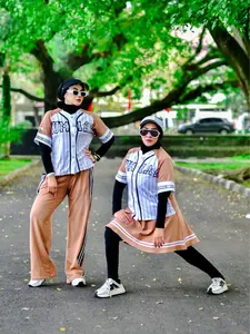 Set Ottelo by Numiaa Fashion I Setelan Sporty Muslim Wanita Setelan Rok Celana LD 120cm