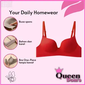 Push Up Bh Wanita Busa Tebal Tanpa Kawat Lembut Bra Seamless Import Premium 9056