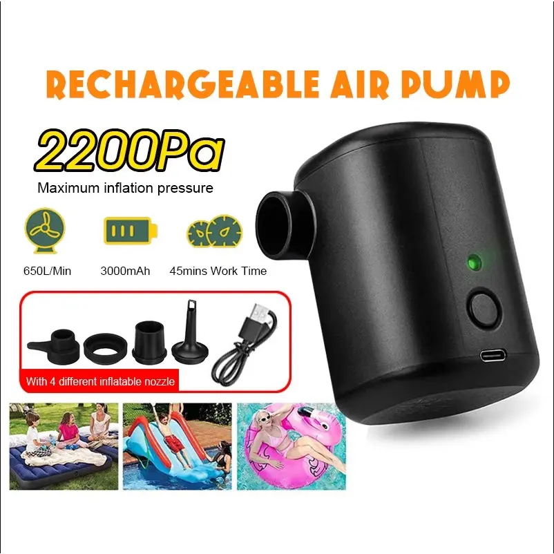 Electric Air Pump inflate/deflate Rechargeable Inflatable Camping Pump Car Air Pump Quick Filling Air Pump For Car Home airpump