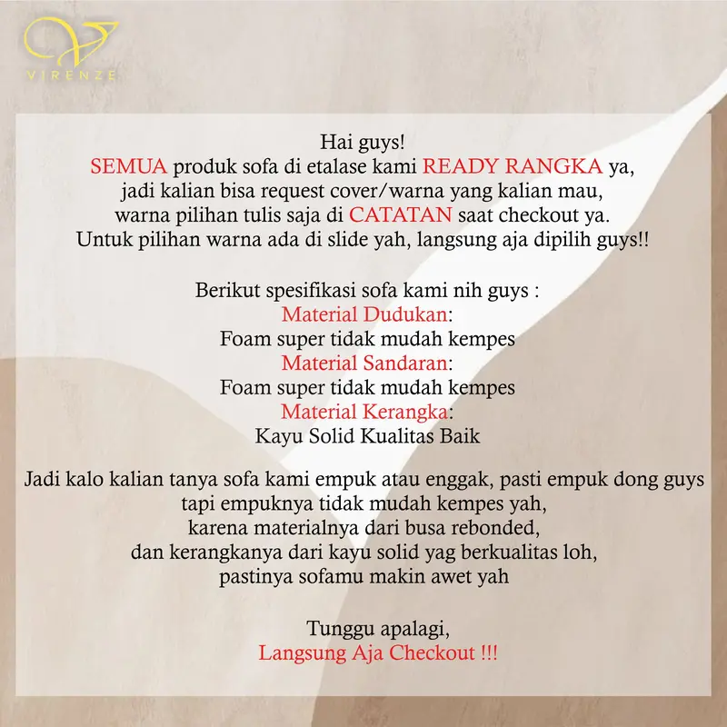 Sofabed Sofa Bed Concerto VIRENZE Jateng (Semarang,Solo) Jatim (Madiun,Ngawi) Yogya (Magelang , Jogja , Sleman) dan sekitarnya 4
