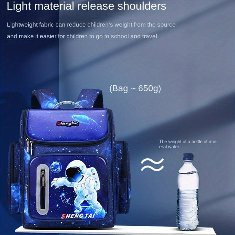 Product Introduction of Cặp Sách Đi Học, Không Thấm Nước, Thiết Kế Phi Hành Gia Hoạt Hình, Không Gian Bầu Trời Đầy Sao, Ba Lô Đi Học, Sức Chứa Lớn 7
