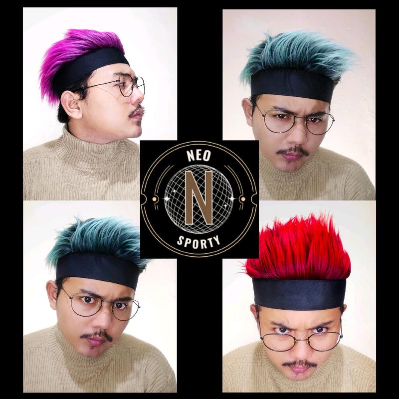 Topi wig bulu sintetis pria wanita nyaman dipake 1