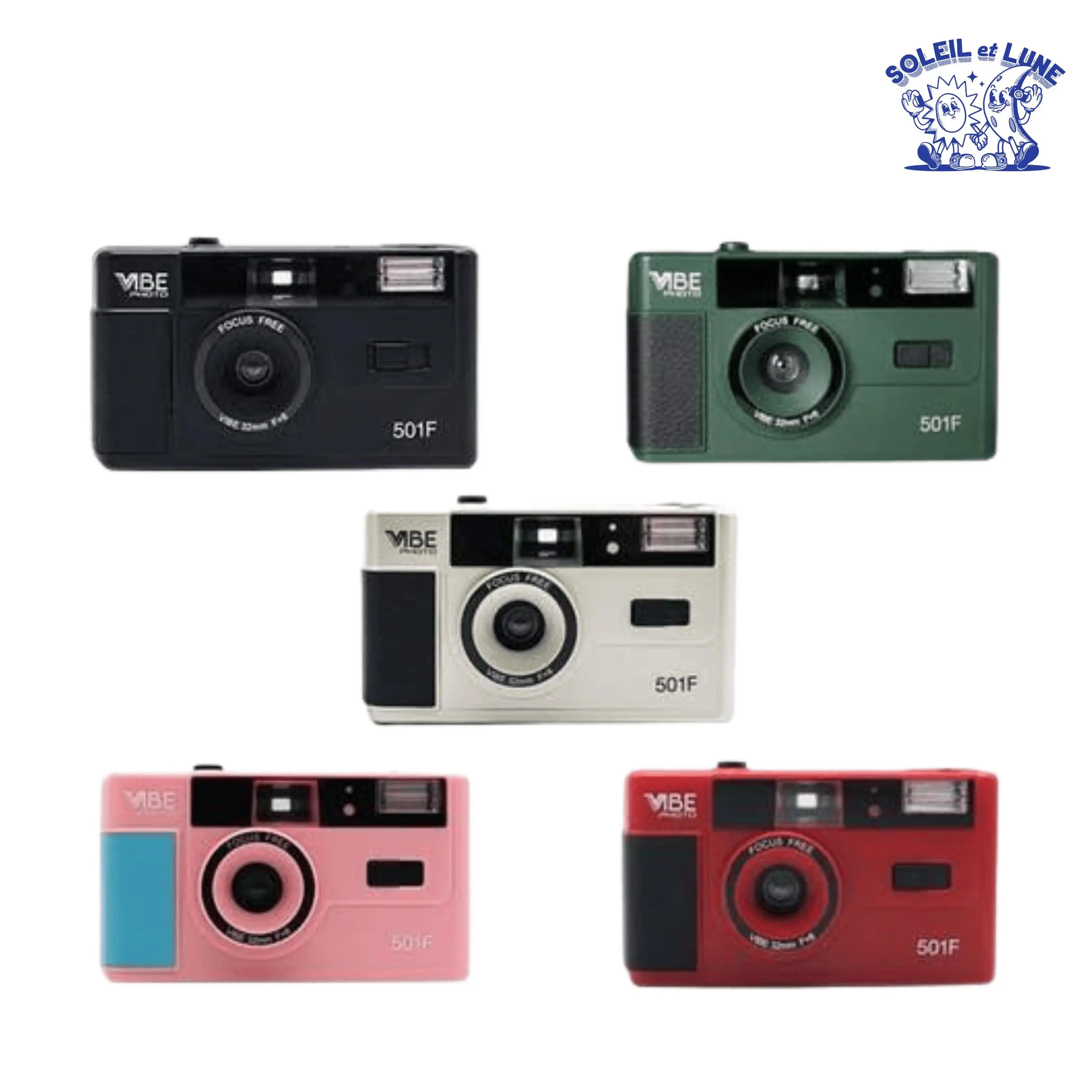Vibe Photo 501F Retro 35mm Reusable Film Camera