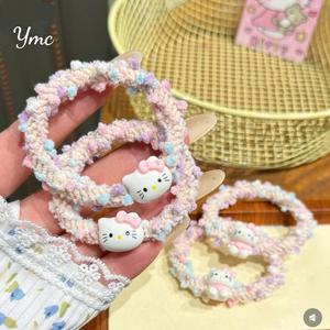 Dây Buộc Tóc Mèo Kitty Set 2 Dây Buộc Tóc Nữ Hello Kitty Nhiều Màu Sắc