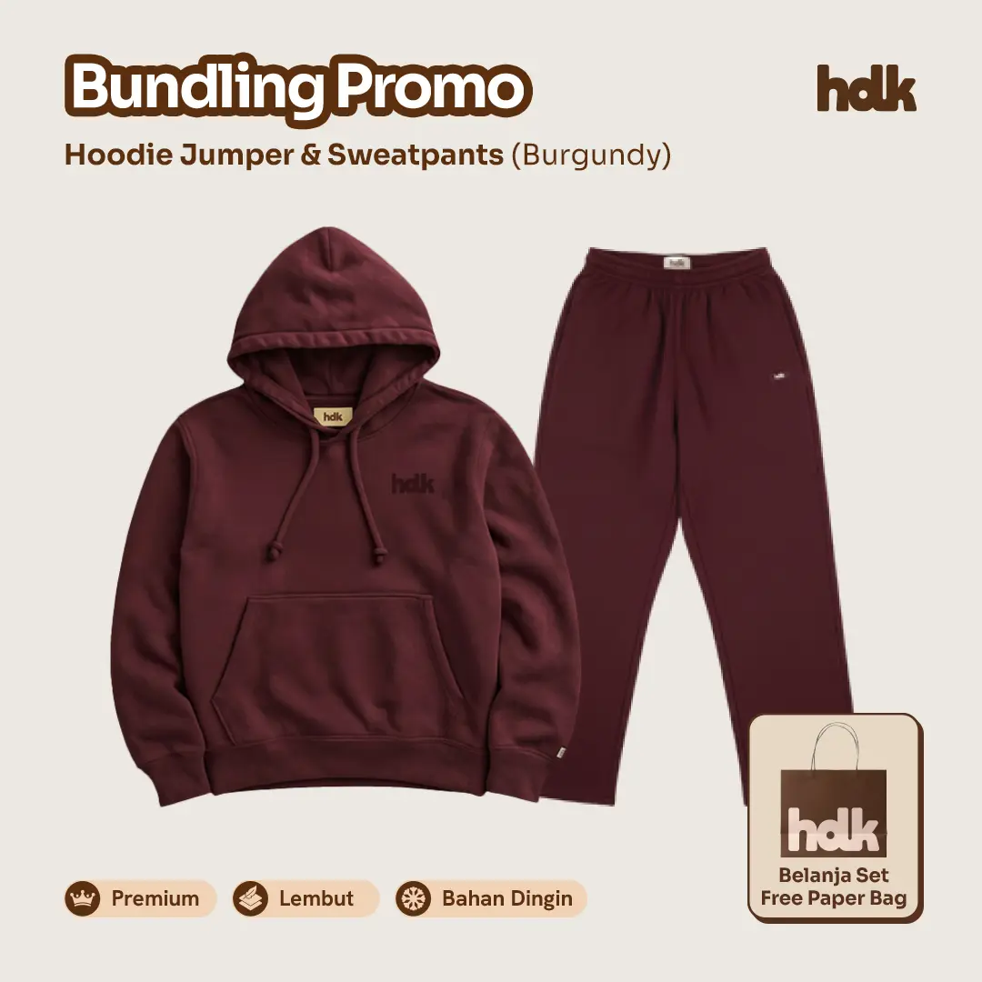 [SET HOODIE AIRPORT] Hoodieku One Set Premium Hoodie dan Sweatpants Pria / Wanita | Berbahan Fleece CVC | Tebal & Lembut | Bundling Satu Set Hoodie Atasan dan Bawahan Tebal Panjang Polos